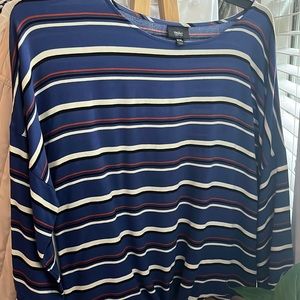 Blue striped top